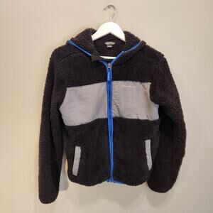 Eddie Bauer Kids Quest Plush Fleece Hooded Jacket Cozy Warm - Size L (14/16)